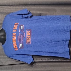 Savannah State Tigers Blue Orange Logo Men's Colosseum Extra Large XL Tshirt